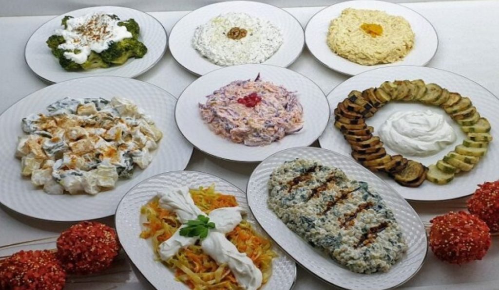 Soğuk Mezeler ve Salatalar (Zeytinyağlı, Yoğurtlu)